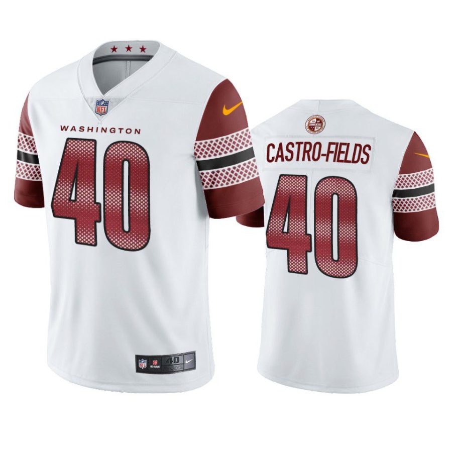 tariq castro fields commanders limited white jersey