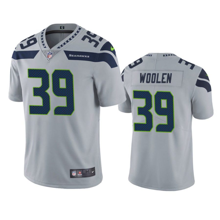 tariq woolen seahawks gray jersey