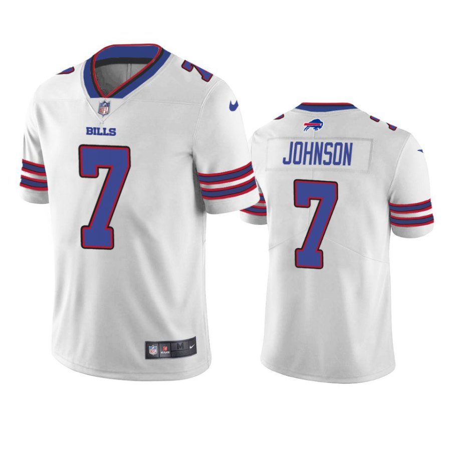 taron johnson bills jersey white vapor limited