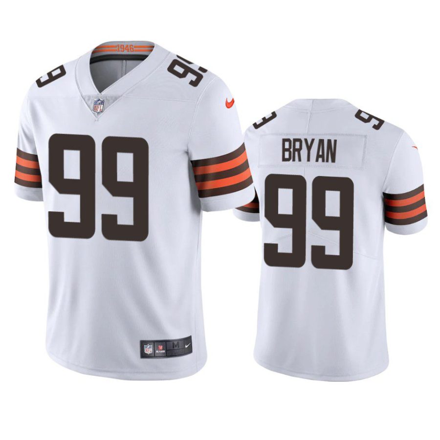 taven bryan browns white vapor jersey