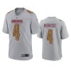 taylor heinicke commanders atmosphere fashion game gray jersey