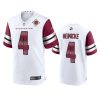 taylor heinicke commanders white 90th anniversary game jersey