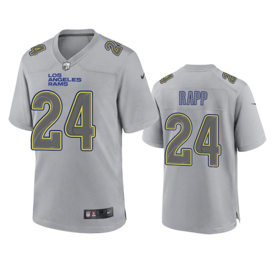 taylor rapp rams gray atmosphere fashion game jersey