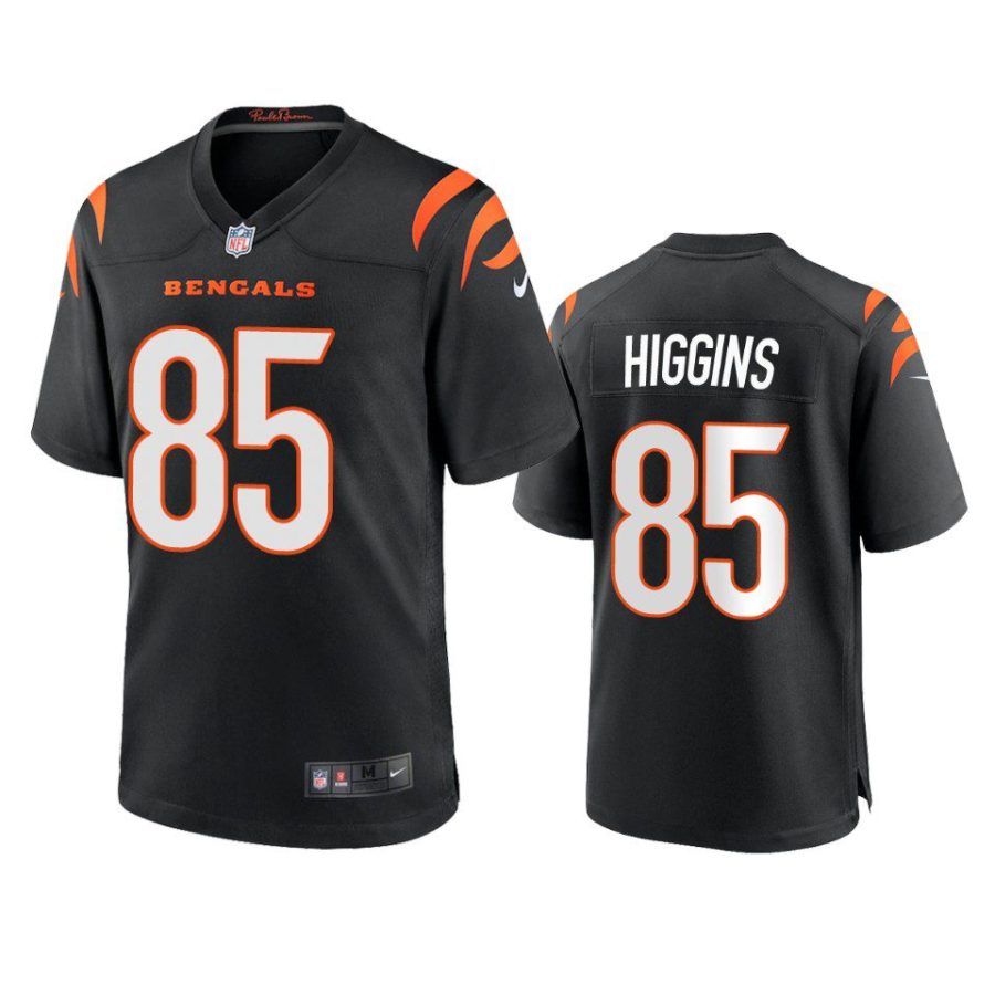 tee higgins bengals game black jersey