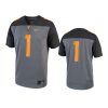 tennessee volunteers 1 gray game jersey