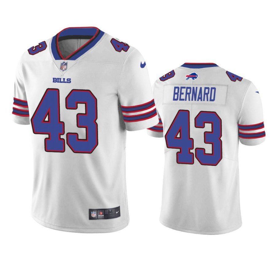 terrel bernard bills white vapor jersey