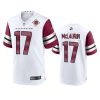 terry mclaurin commanders white 90th anniversary game jersey