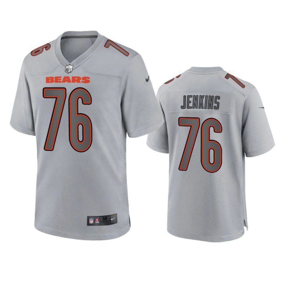 teven jenkins bears gray atmosphere fashion game jersey