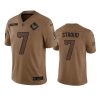 texans c.j. stroud limited 2023 salute to service brown jersey