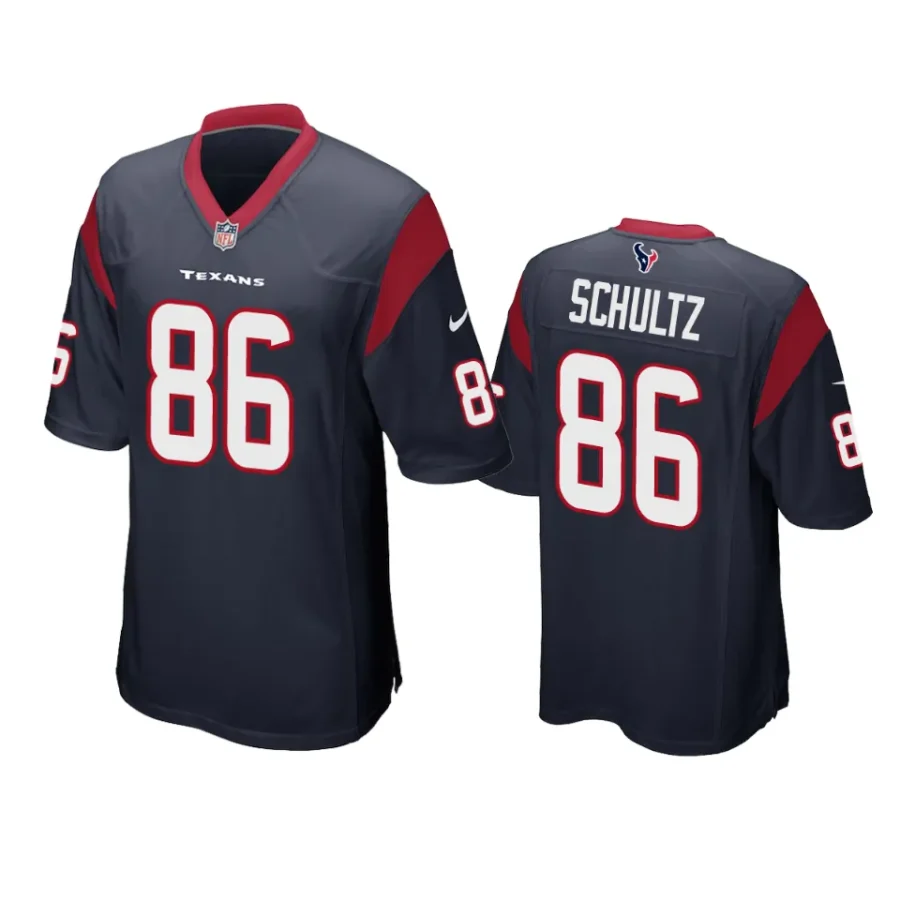 texans dalton schultz game navy jersey