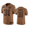 texans dameon pierce limited 2023 salute to service brown jersey