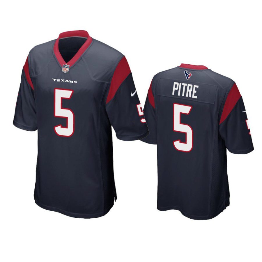 texans jalen pitre game navy jersey