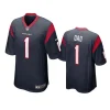 texans navy number 1 dad jersey