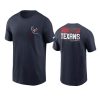 texans navy team incline t shirt