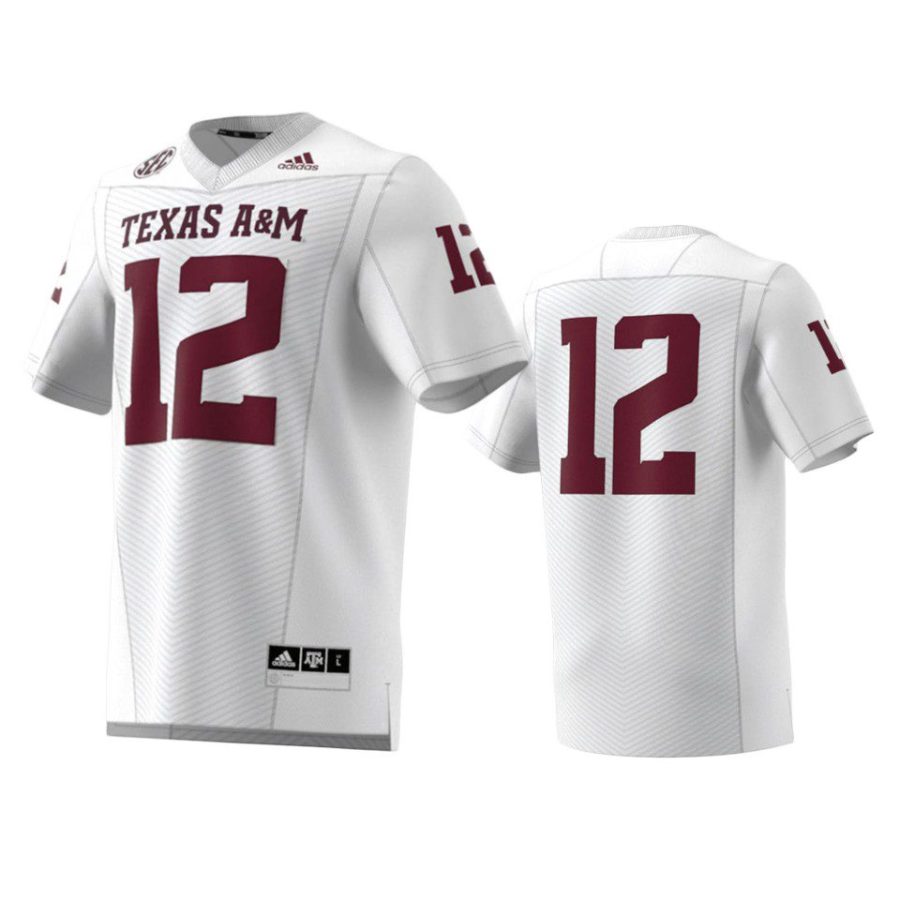 texas am aggies 12 white premier jersey