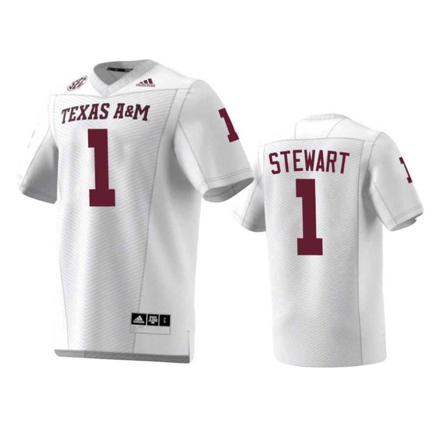 texas am aggies evan stewart white premier jersey