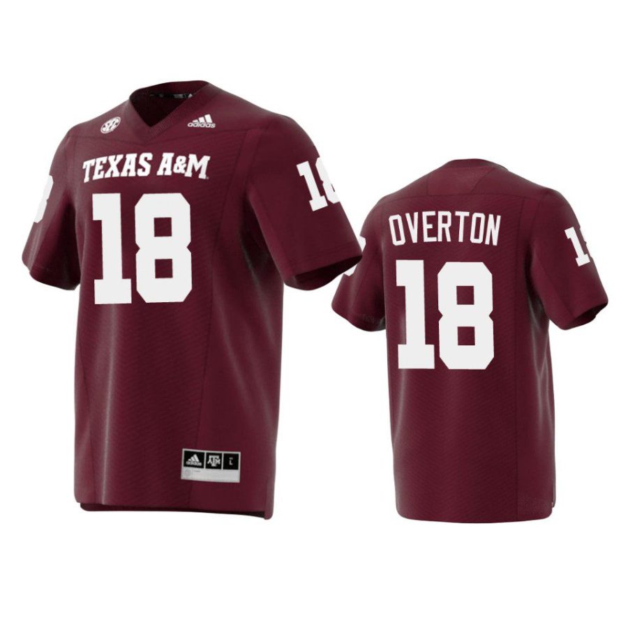 texas am aggies lt overton maroon premier jersey