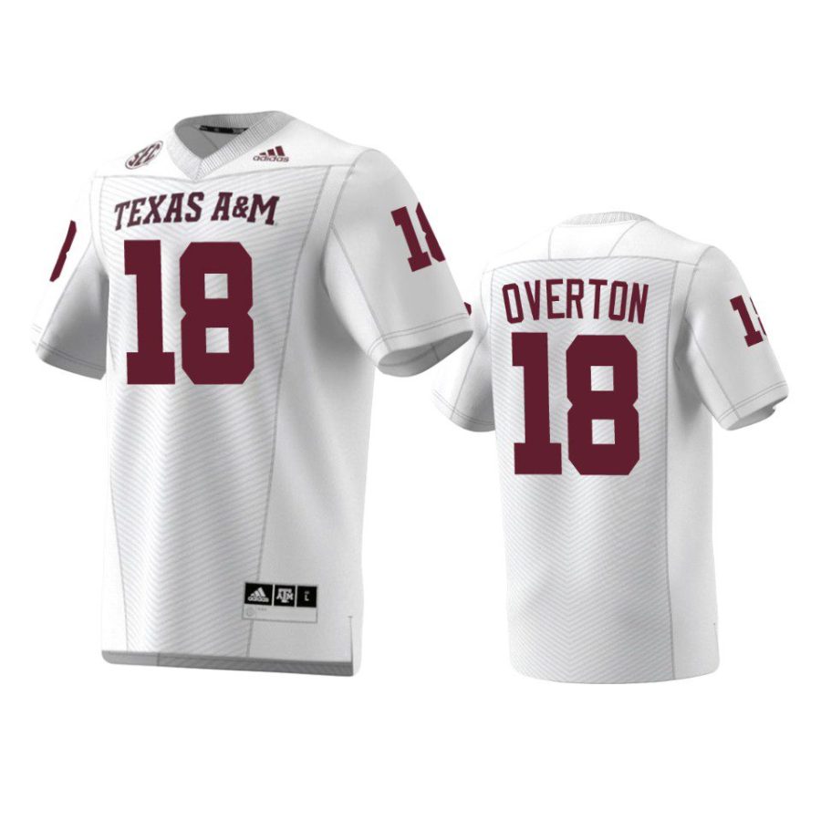 texas am aggies lt overton white premier jersey