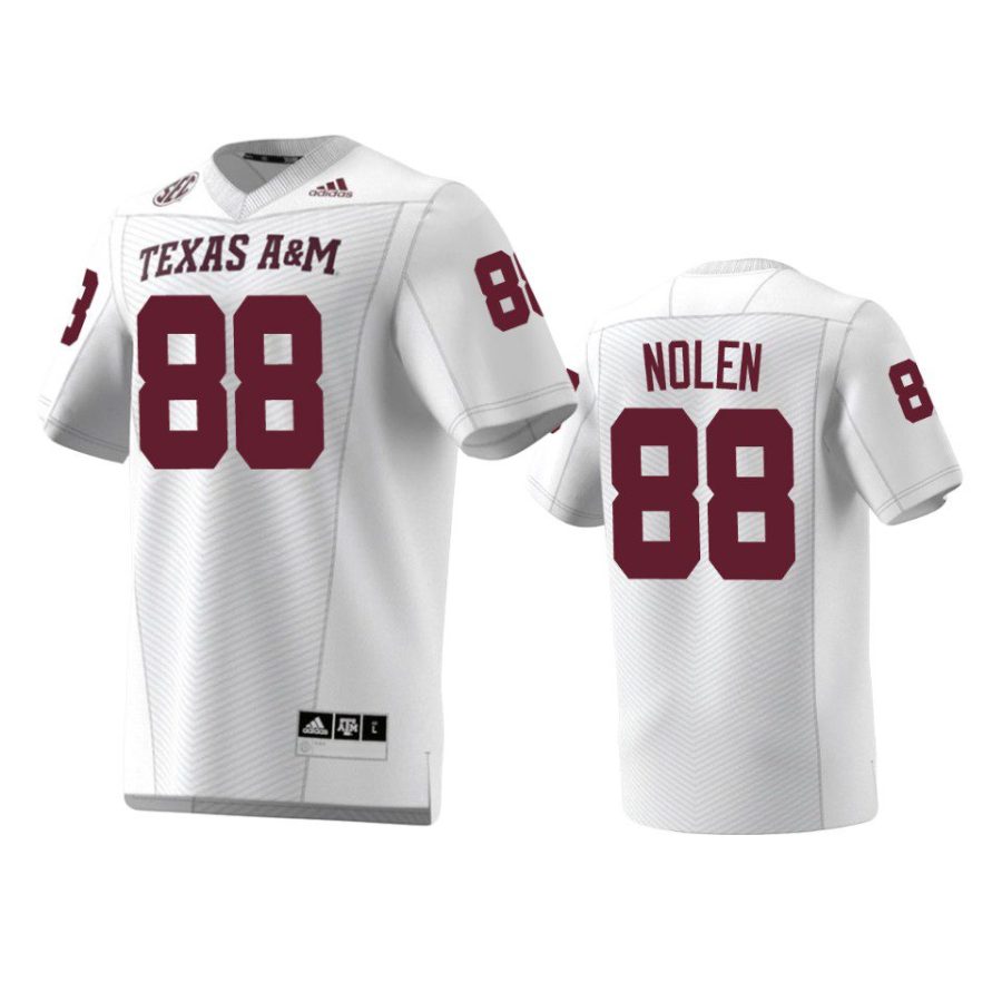 texas am aggies walter nolen white premier jersey