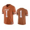 texas longhorns 1 texas orange game jersey