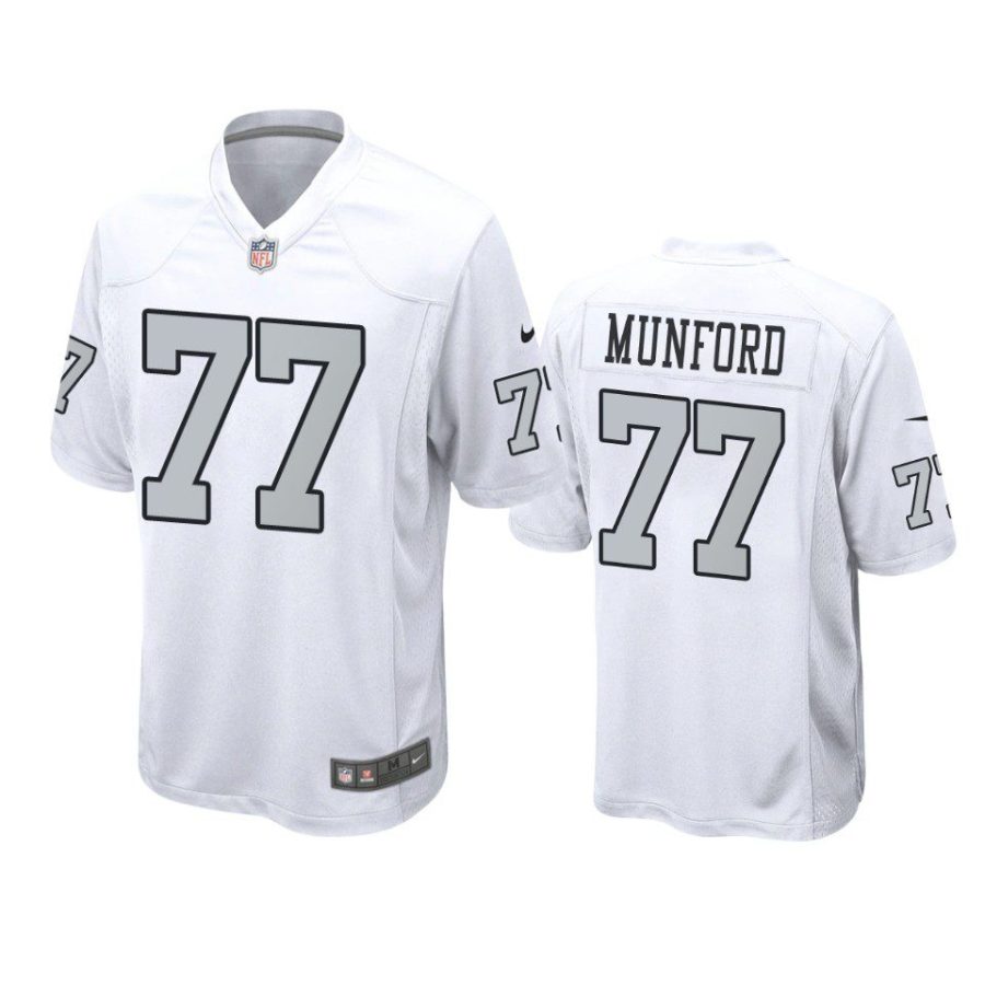 thayer munford raiders alternate game white jersey