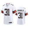 thomas graham jr. browns white game jersey