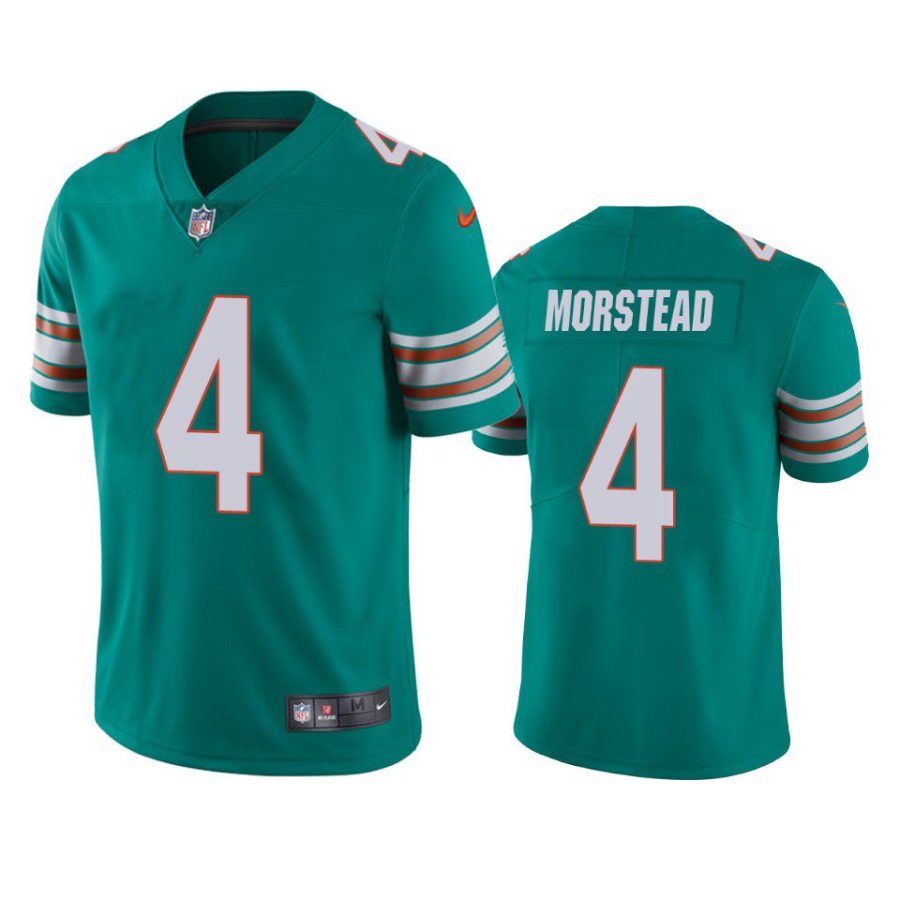 thomas morstead dolphins alternate vapor limited aqua jersey