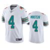 thomas morstead dolphins alternate vapor limited white jersey