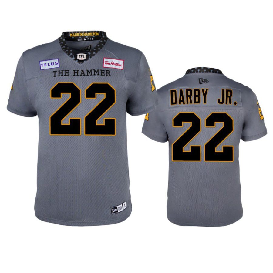 tiger cats alden darby jr. grey replica jersey