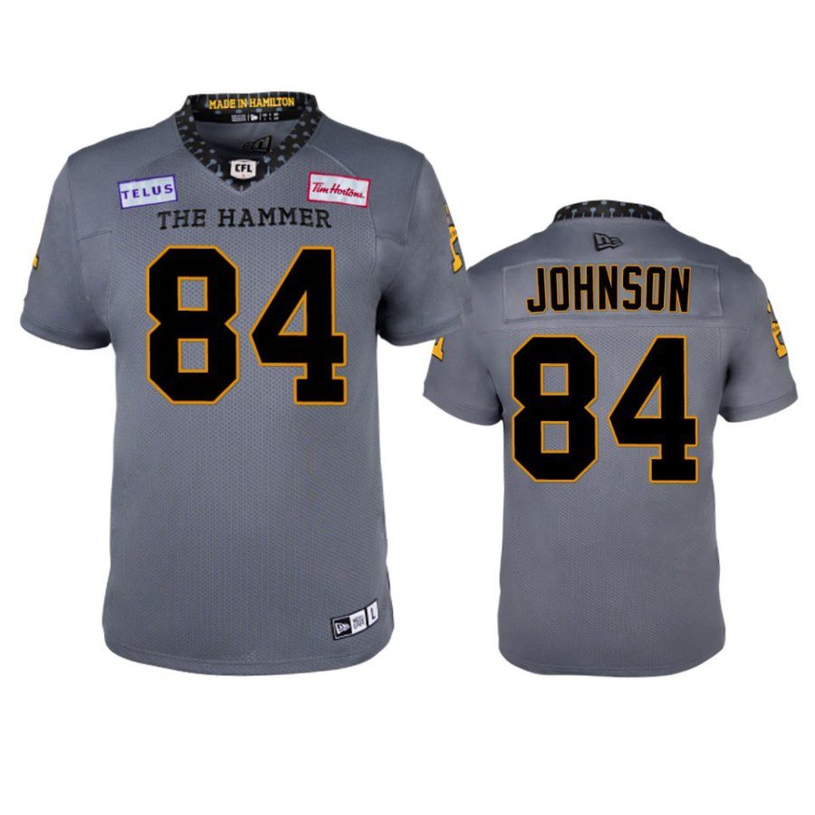 tiger cats anthony johnson grey replica jersey