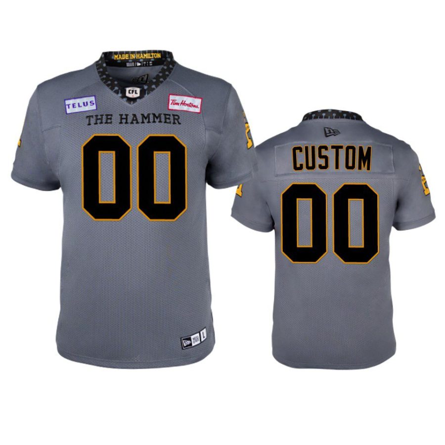 tiger cats custom grey replica jersey