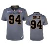 tiger cats mohamed diallo grey replica jersey