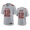 tom brady buccaneers gray atmosphere fashion game jersey
