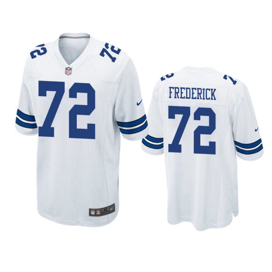 travis frederick cowboys white game jersey