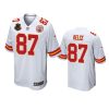 travis kelce chiefs white 50th anniversary of operation linebacker jersey