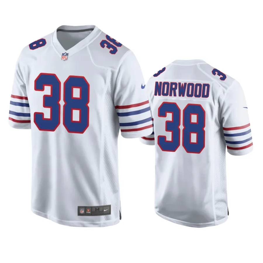 tre norwood bills white alternate jersey