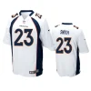 tremon smith broncos white game jersey