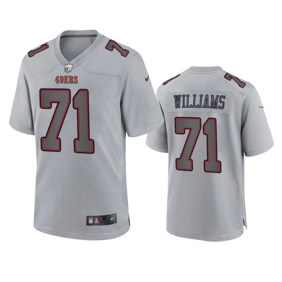 trent williams 49ers gray atmosphere fashion game jersey