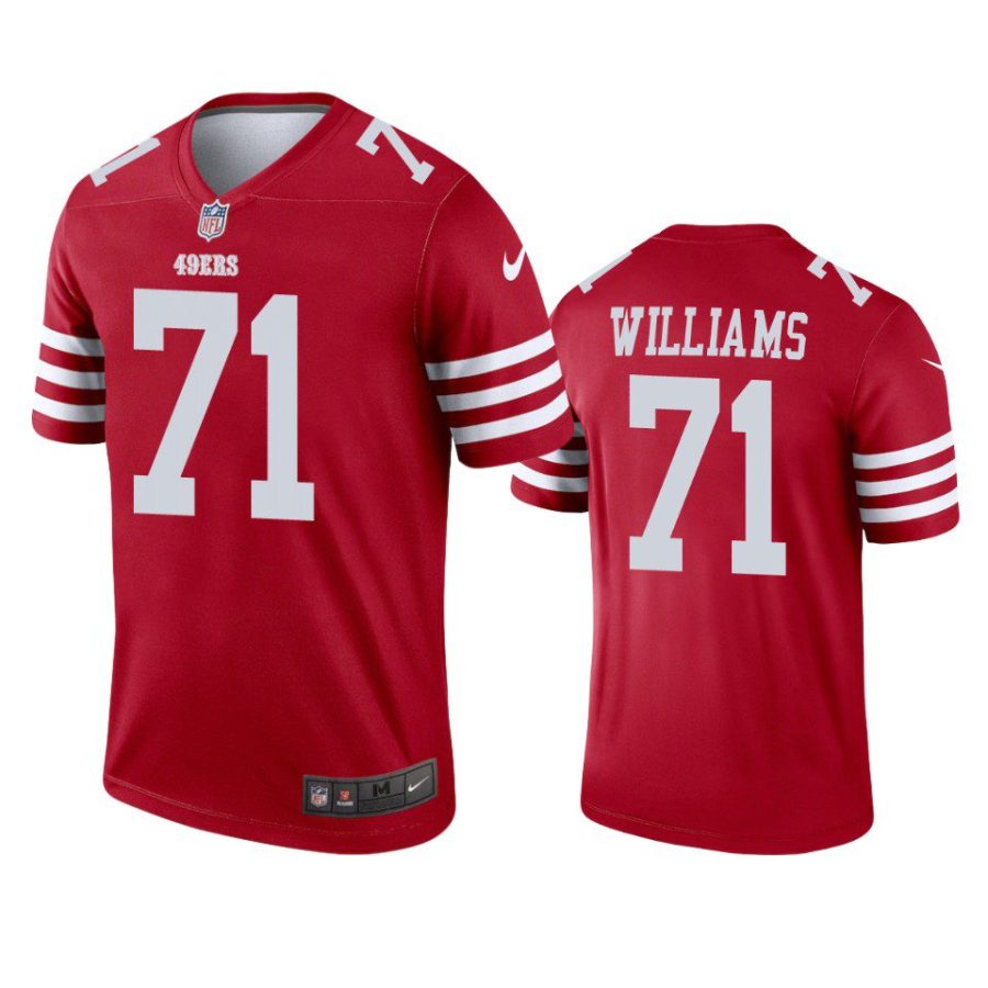 trent williams 49ers scarlet legend jersey