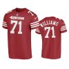 trent williams 49ers scarlet t shirt