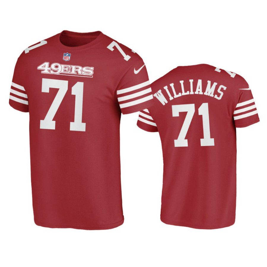 trent williams 49ers scarlet t shirt