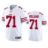 trent williams 49ers white vapor limited jersey