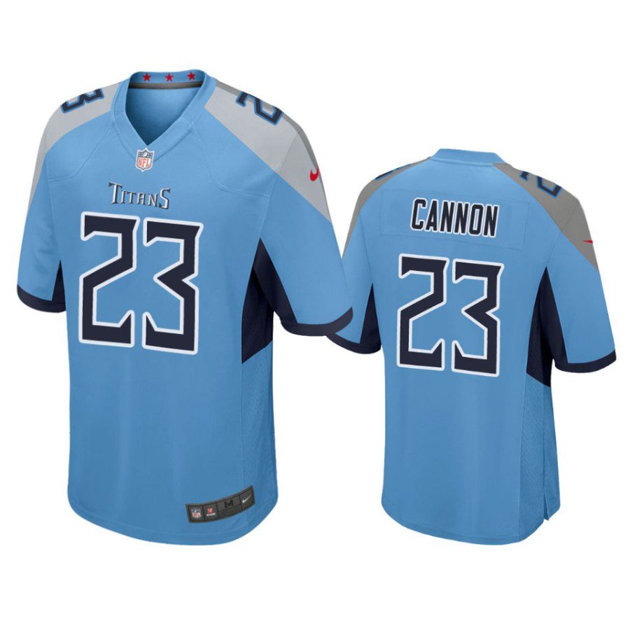 trenton cannon titans light blue game jersey