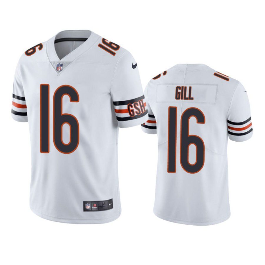 trenton gill bears vapor limited white jersey