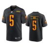 tress way commanders black alternate game jersey