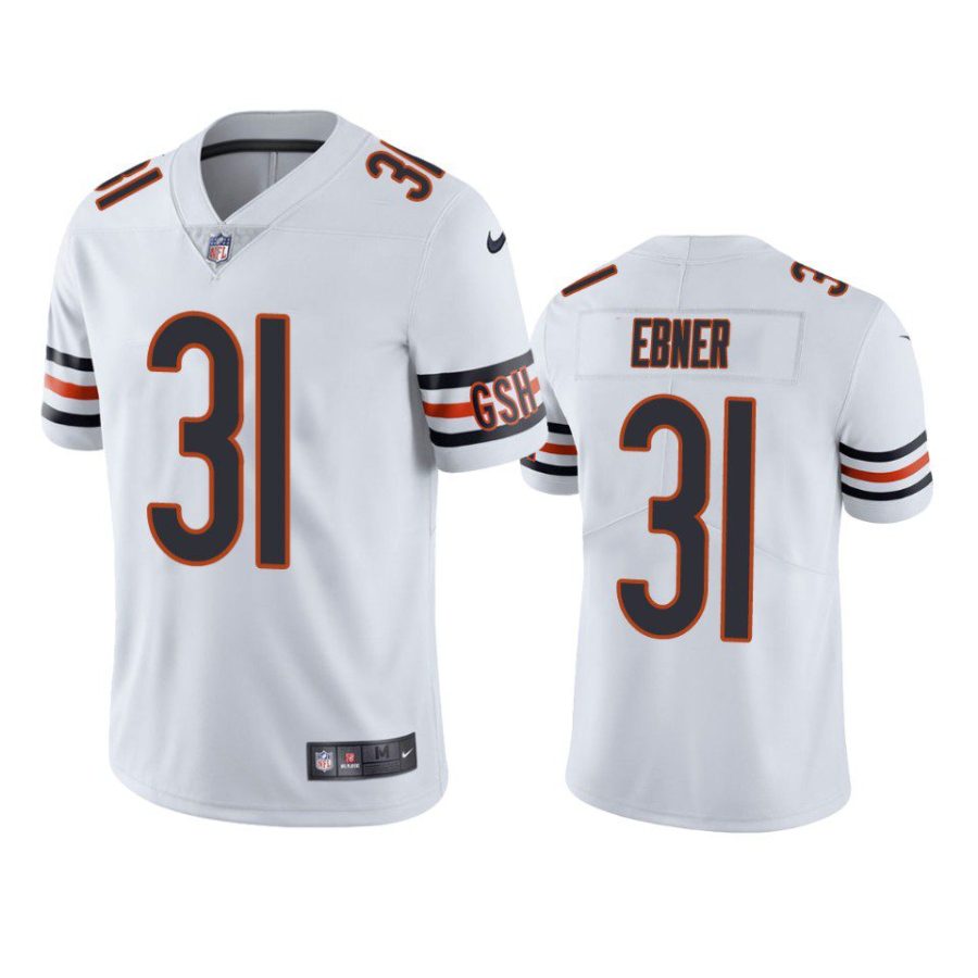 trestan ebner bears vapor limited white jersey