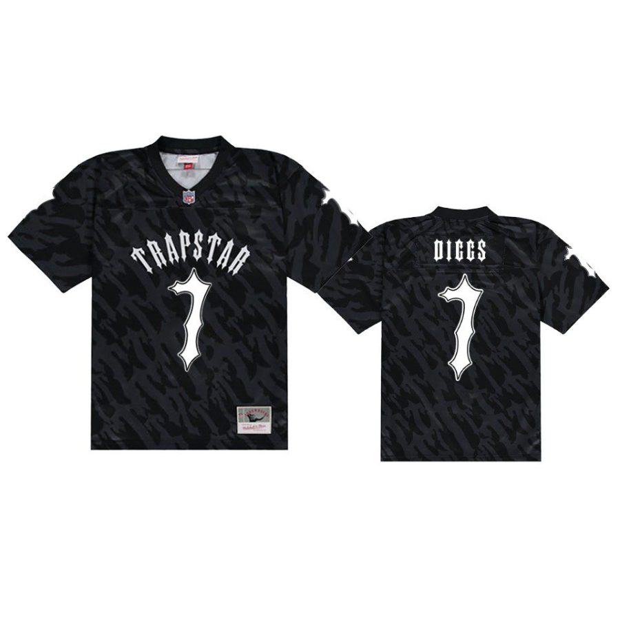 trevon diggs cowboys black trapstar football jersey