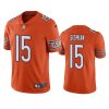 trevor siemian bears orange vapor jersey