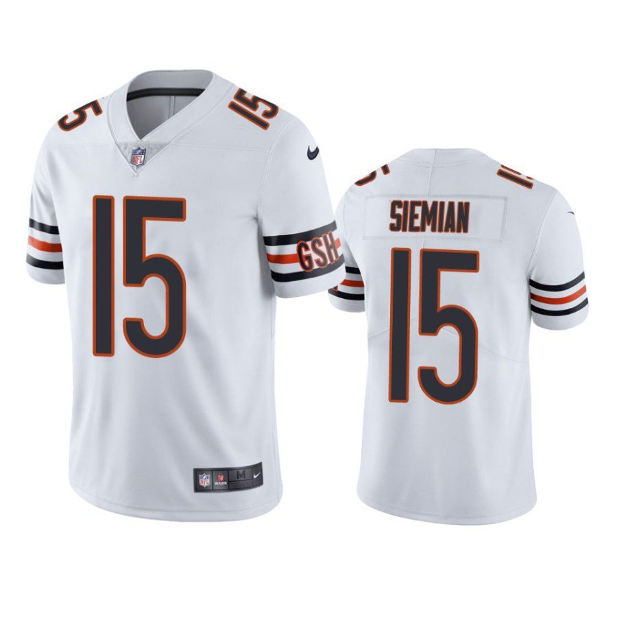 trevor siemian bears white vapor jersey