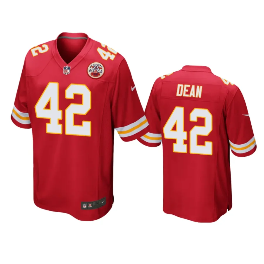 trey dean chiefs red game jersey